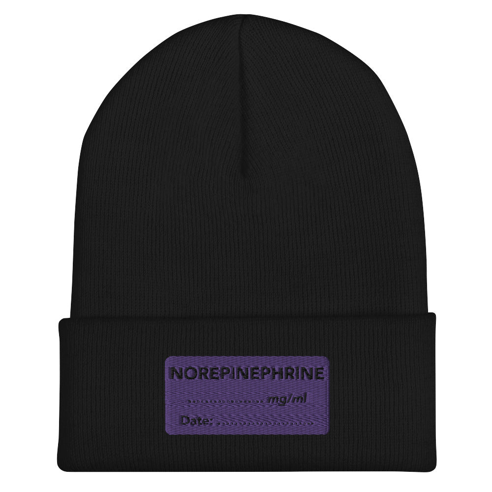 Norepinephrine Embroidered Beanie