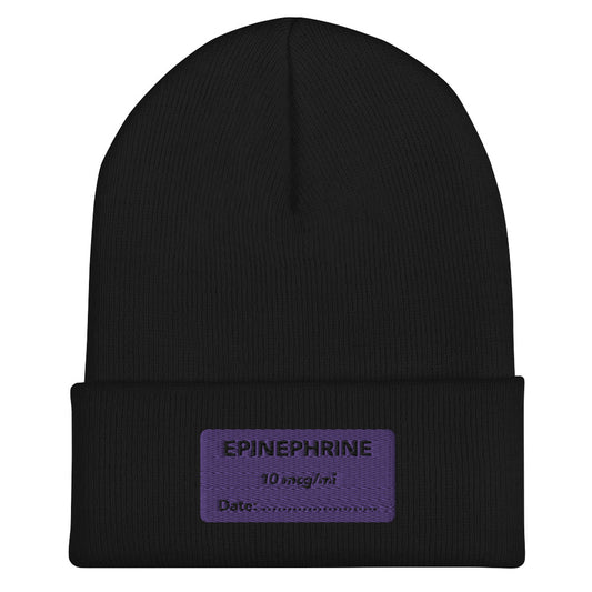 Epinephrine Embroidered Beanie