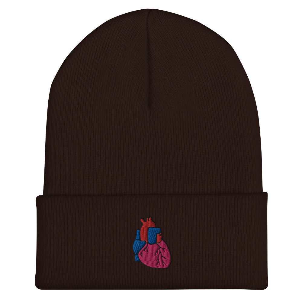 Heart Embroidered Beanie