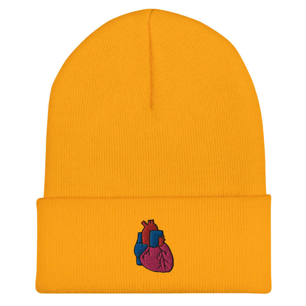 Heart Embroidered Beanie