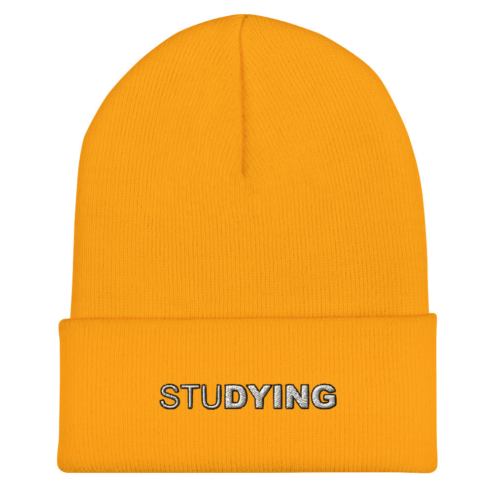 Studying Embroidered Beanie