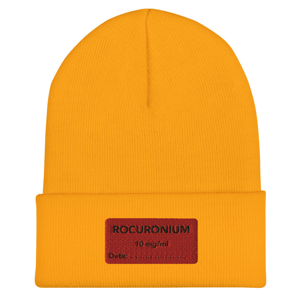 Rocuronium Embroidered Beanie