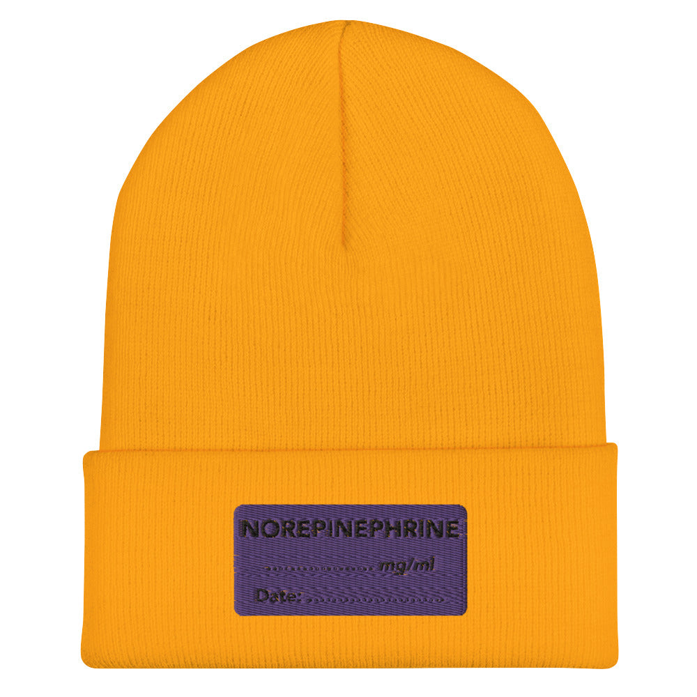 Norepinephrine Embroidered Beanie