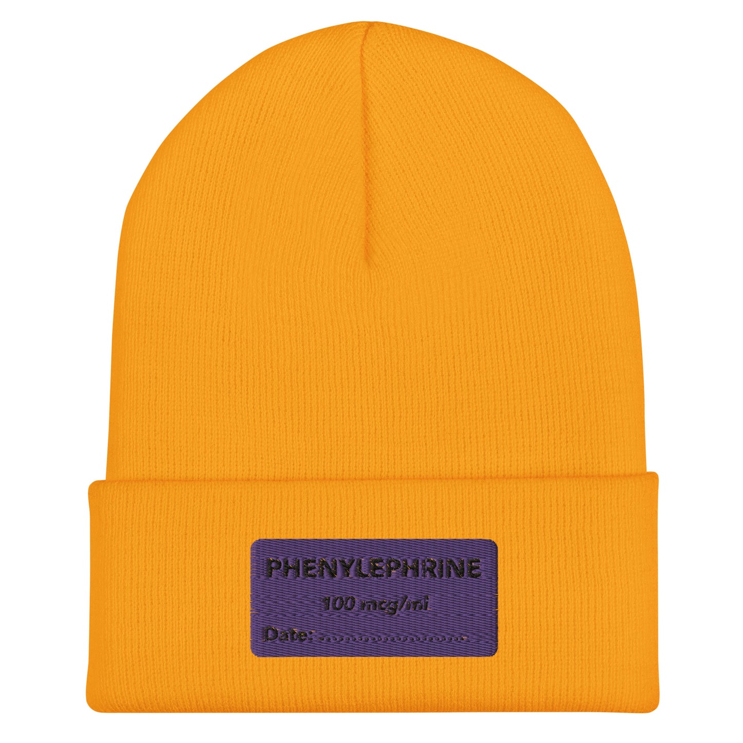 Phenylephrine Embroidered Beanie