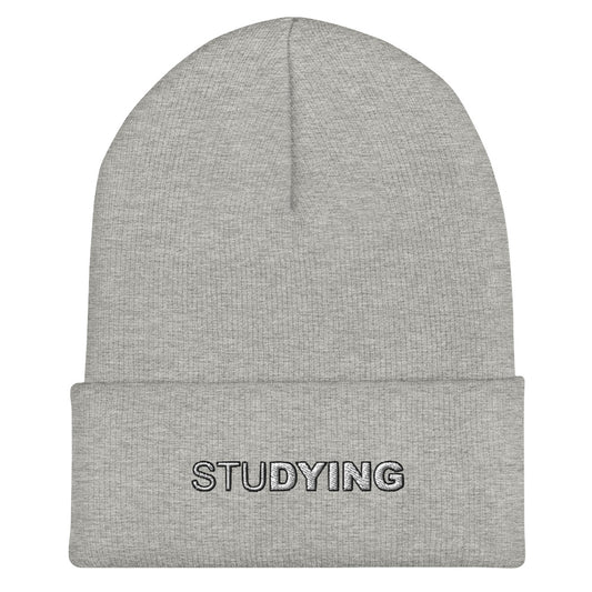 Studying Embroidered Beanie