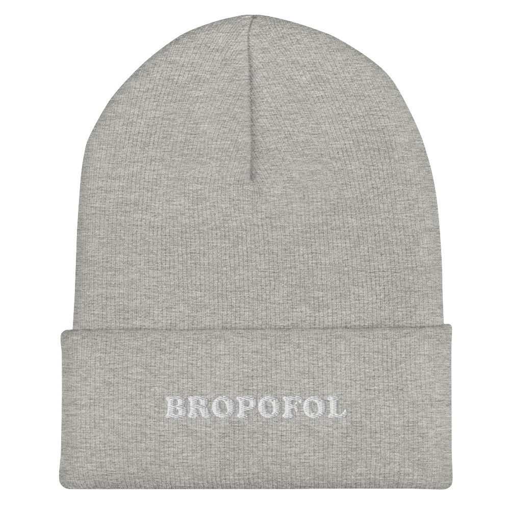 Bropofol Embroidered Beanie