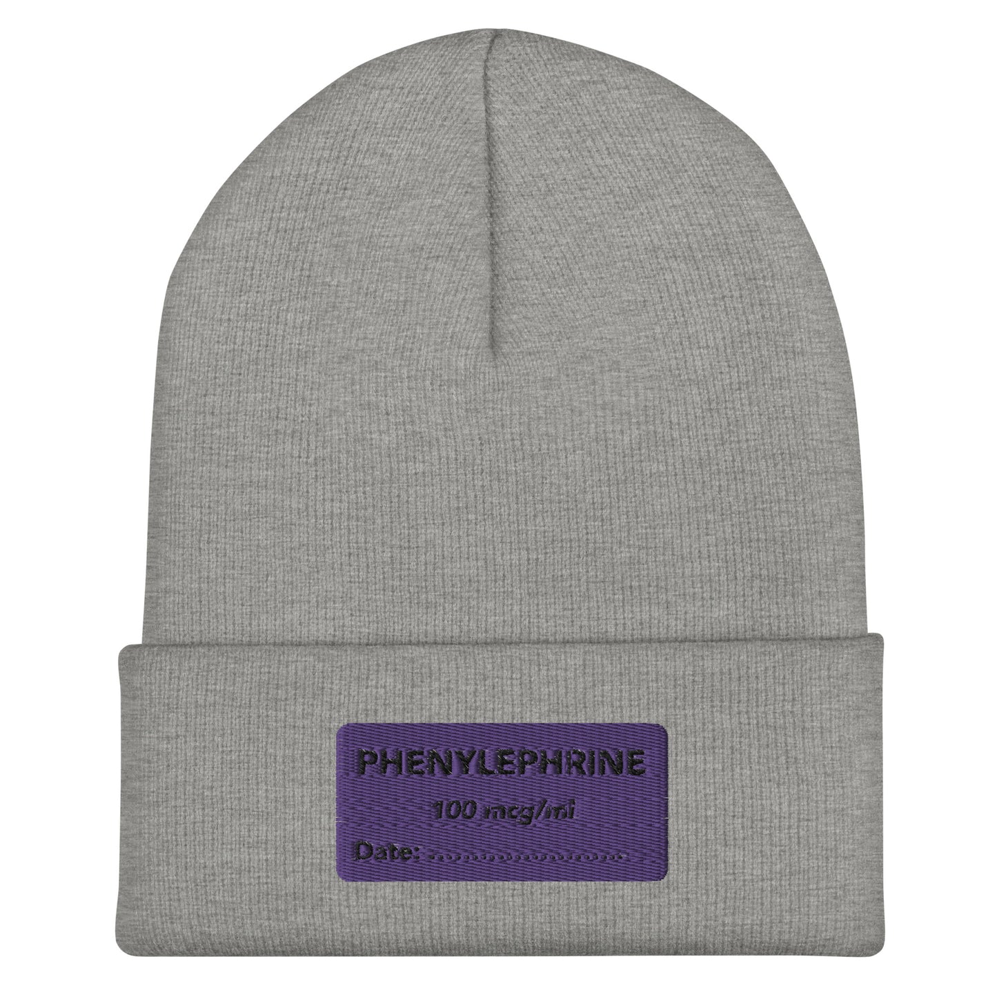 Phenylephrine Embroidered Beanie