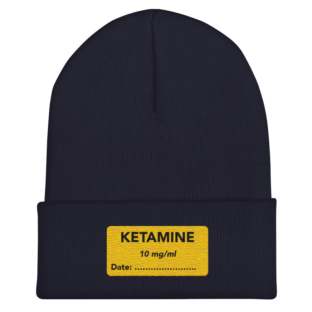 Ketamine Embroidered Beanie