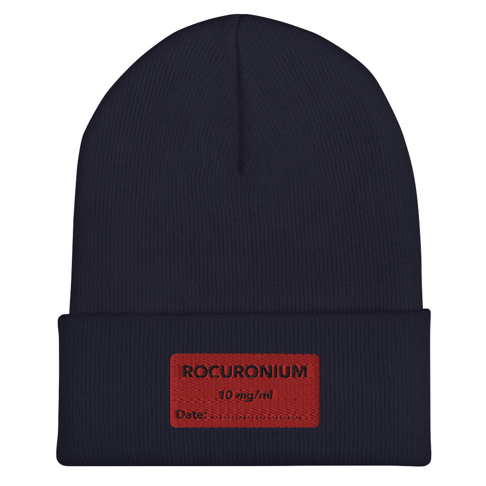 Rocuronium Embroidered Beanie