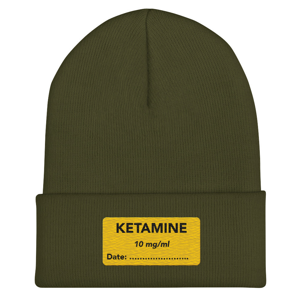 Ketamine Embroidered Beanie