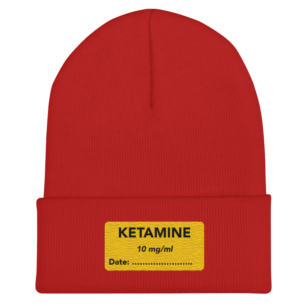 Ketamine Embroidered Beanie