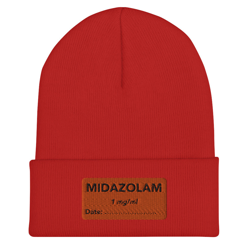 Midazolam Embroidered Beanie