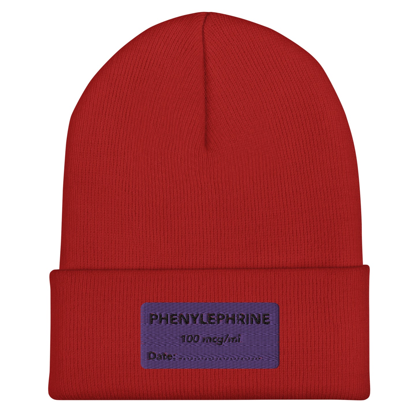 Phenylephrine Embroidered Beanie