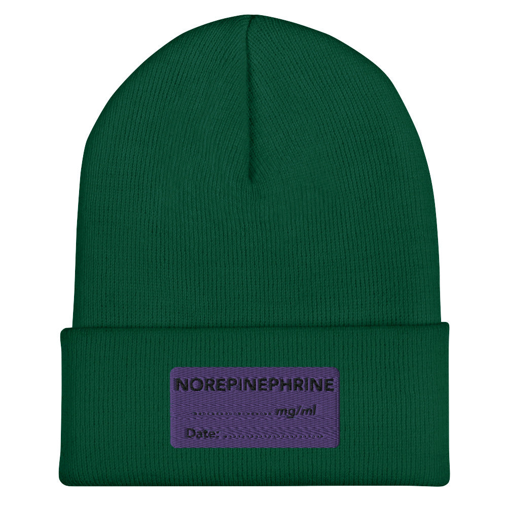 Norepinephrine Embroidered Beanie