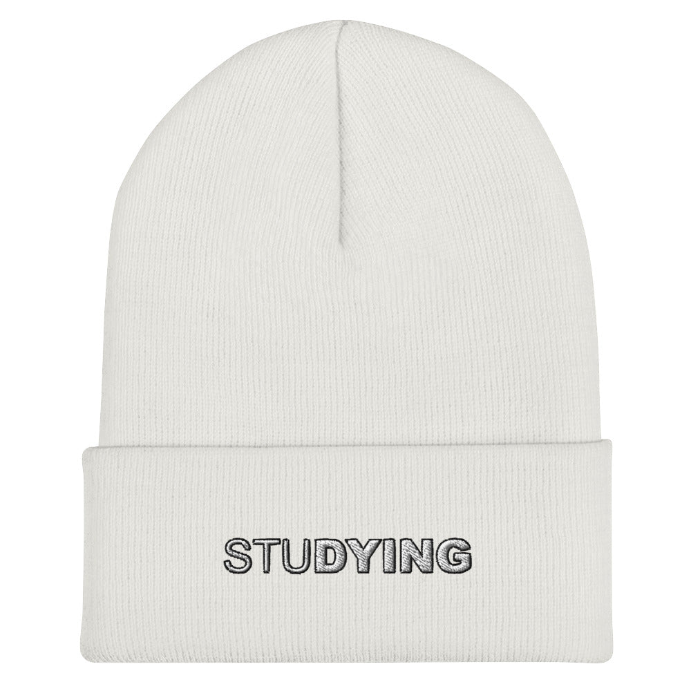 Studying Embroidered Beanie