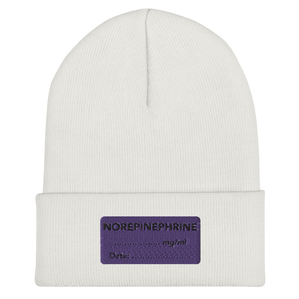 Norepinephrine Embroidered Beanie