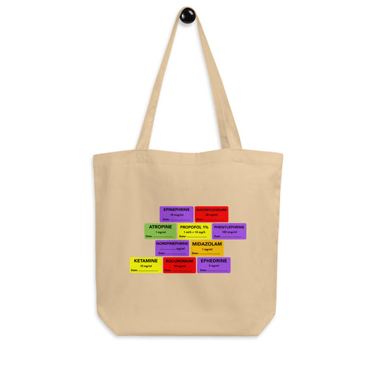 Anesthesia Medication Labels Tote Bag