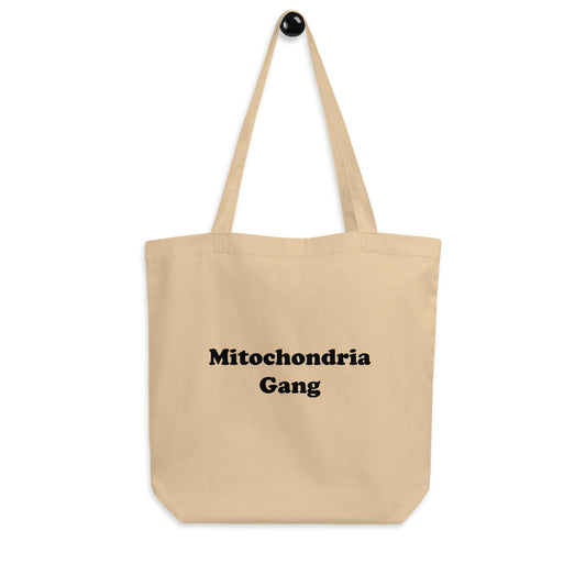 Mitochondria Gang Text Tote Bag