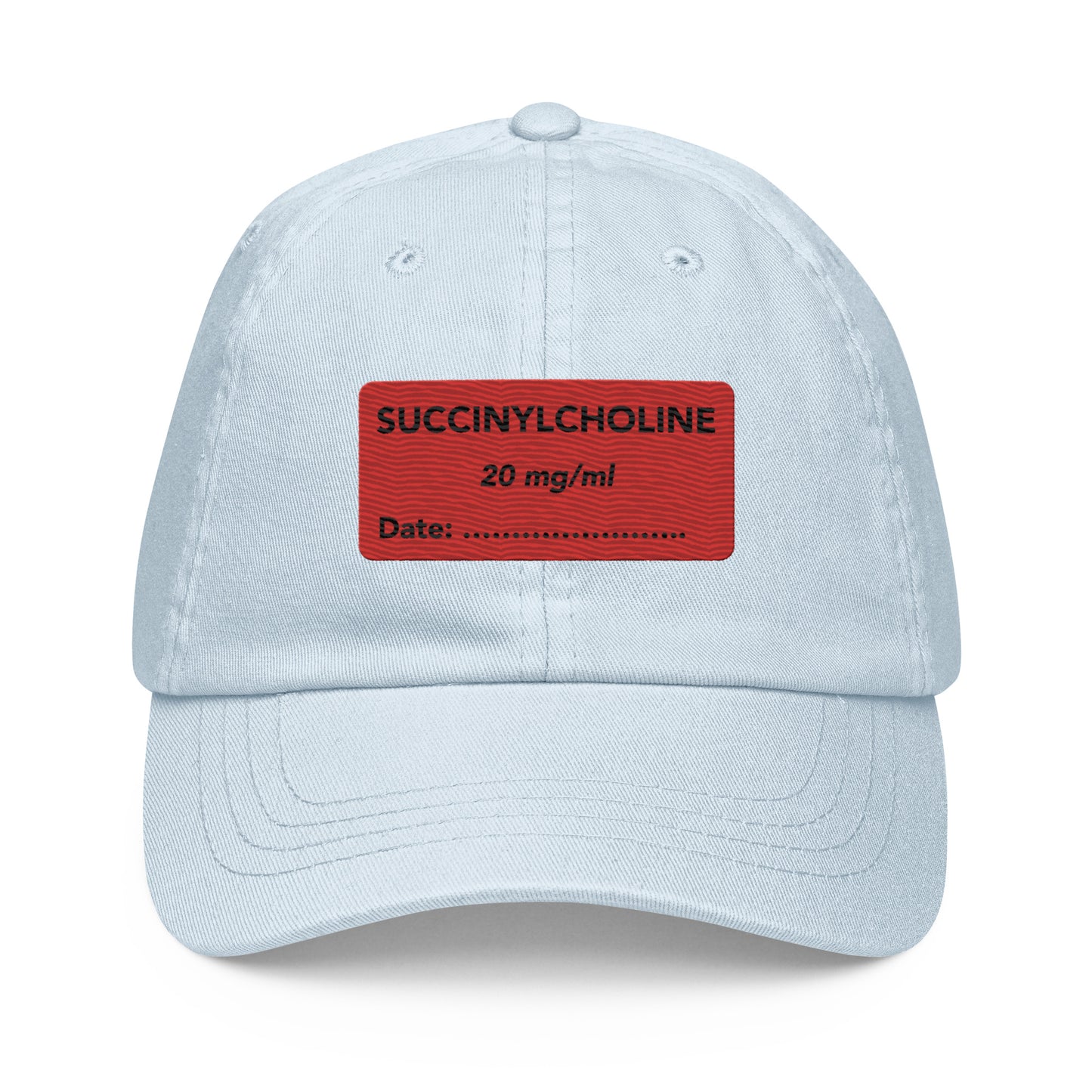 Succinylcholine Embroidered Pastel Hat