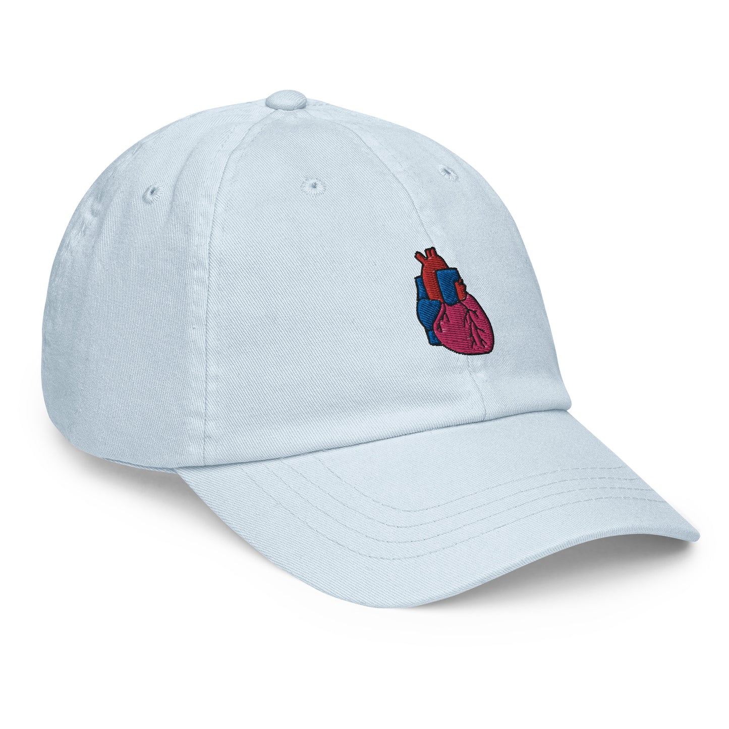 Heart Embroidered Pastel Hat