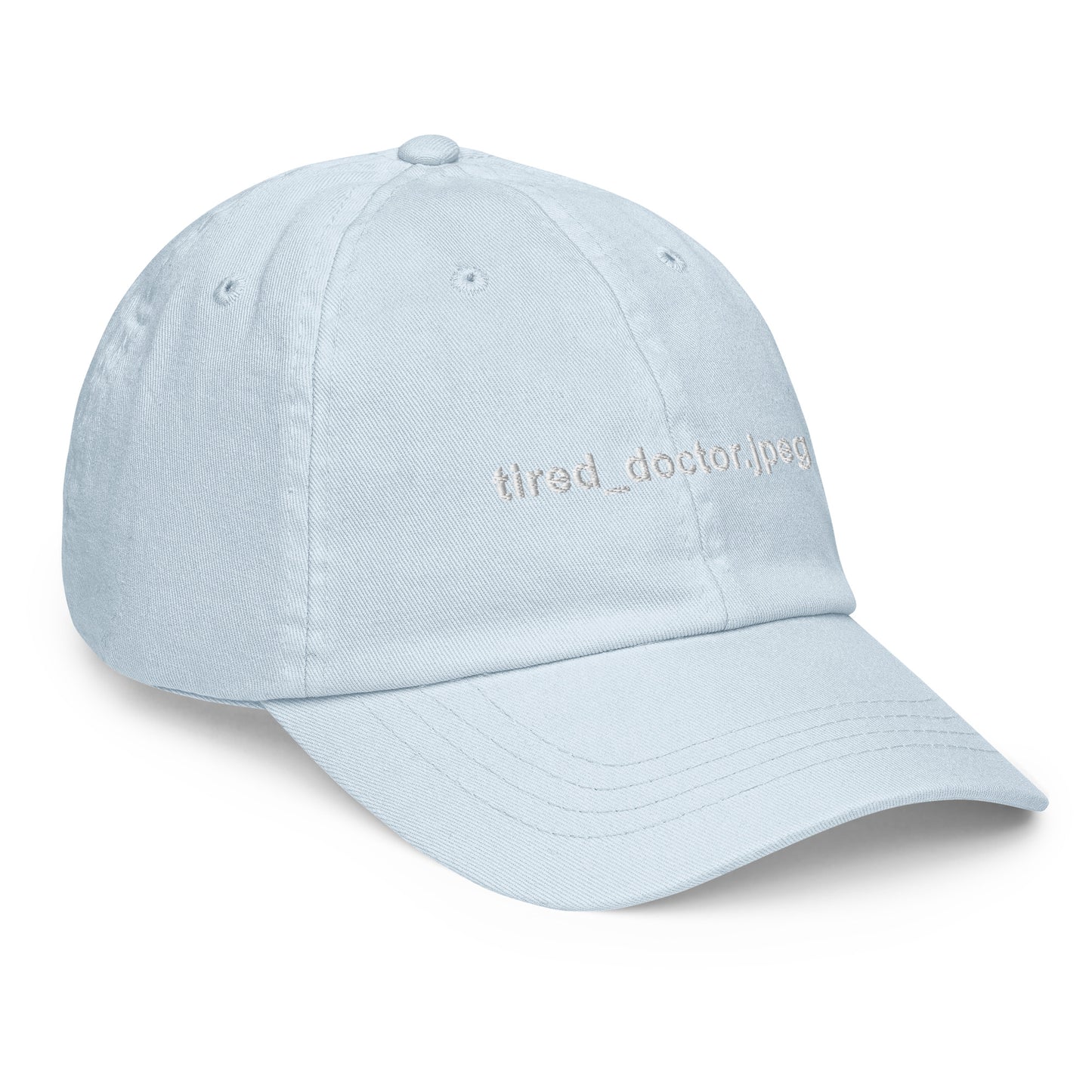 Tired_doctor.jpeg Embroidered Pastel Hat