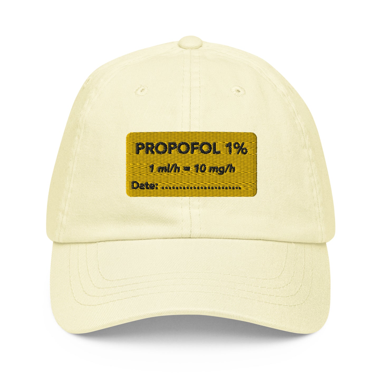 Propofol Embroidered Pastel Hat