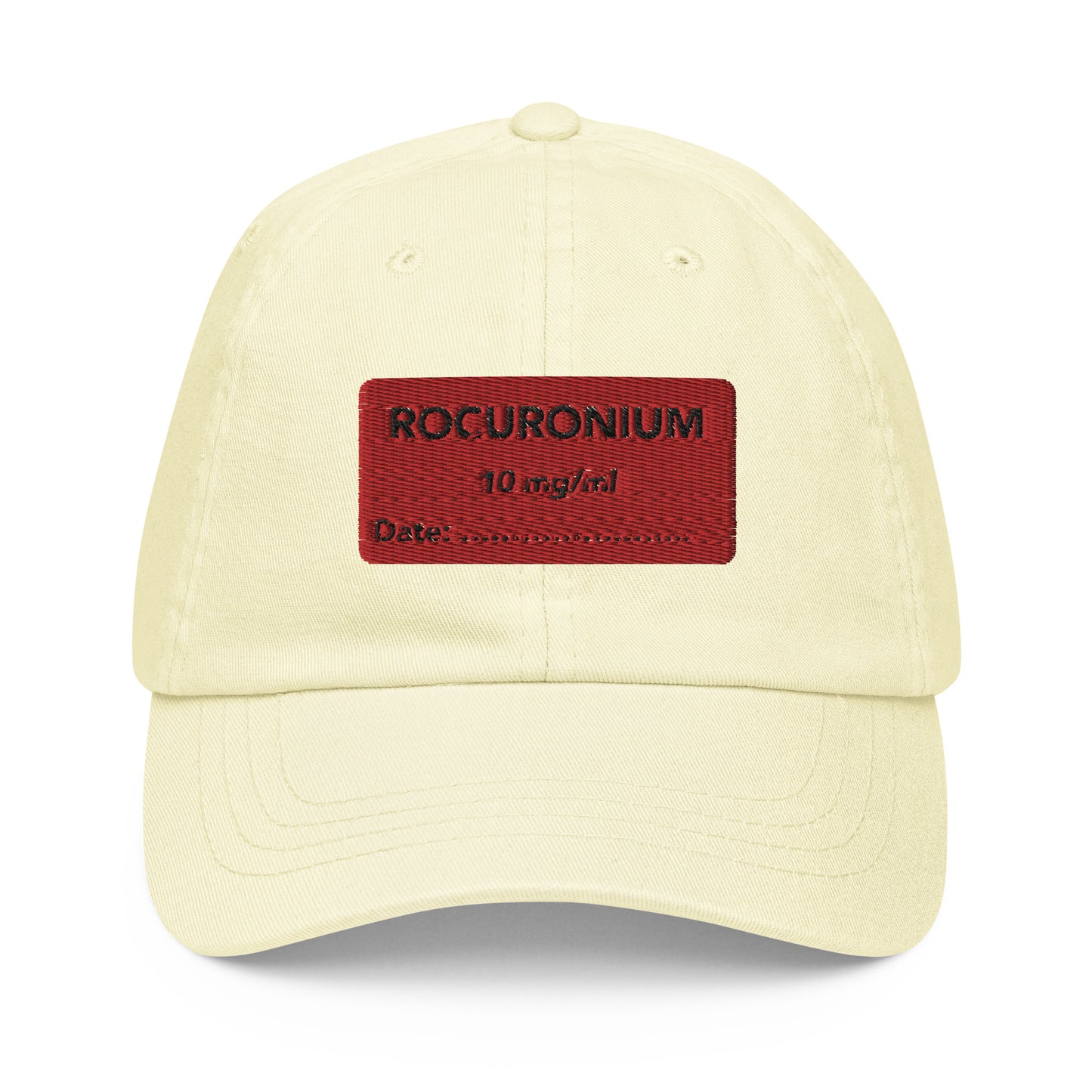 Rocuronium Embroidered Pastel Hat