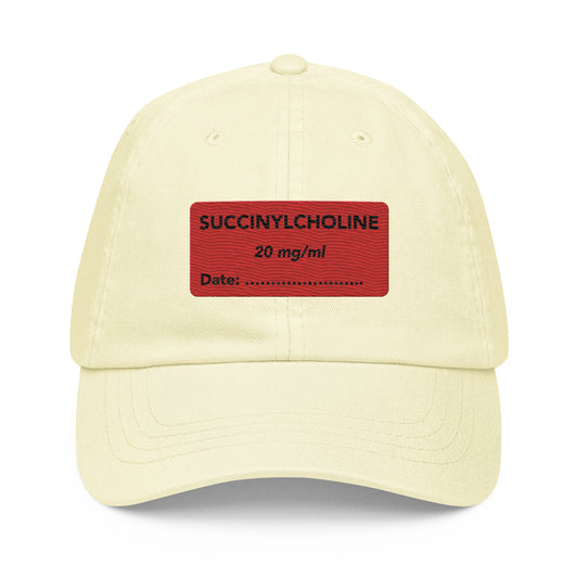 Succinylcholine Embroidered Pastel Hat