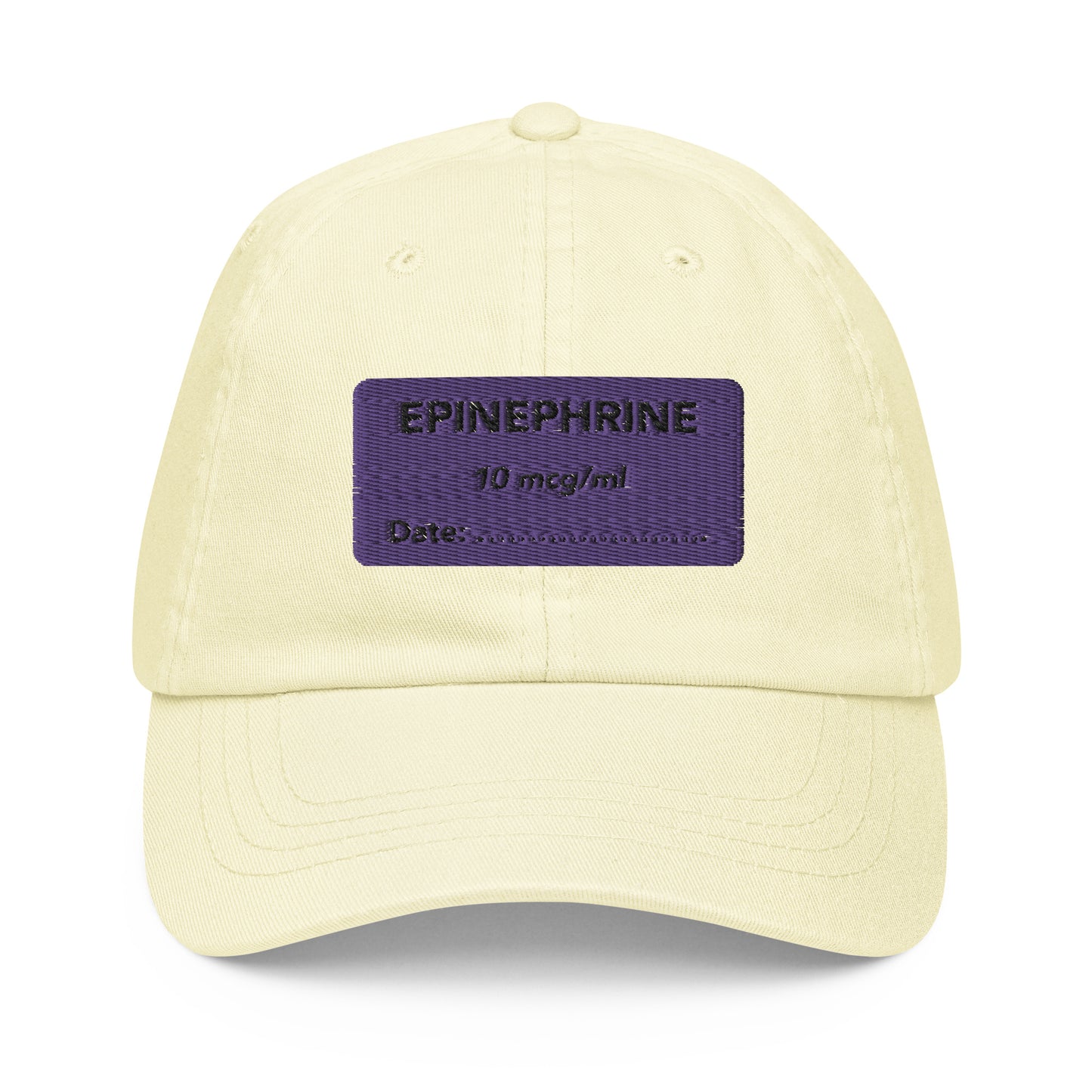 Epinephrine Embroidered Pastel Hat