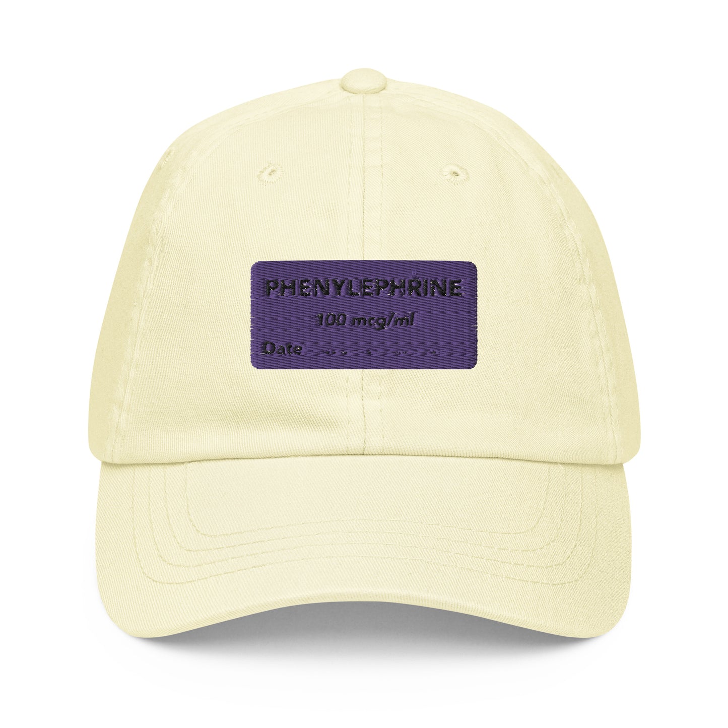 Phenylephrine Embroidered Pastel Hat