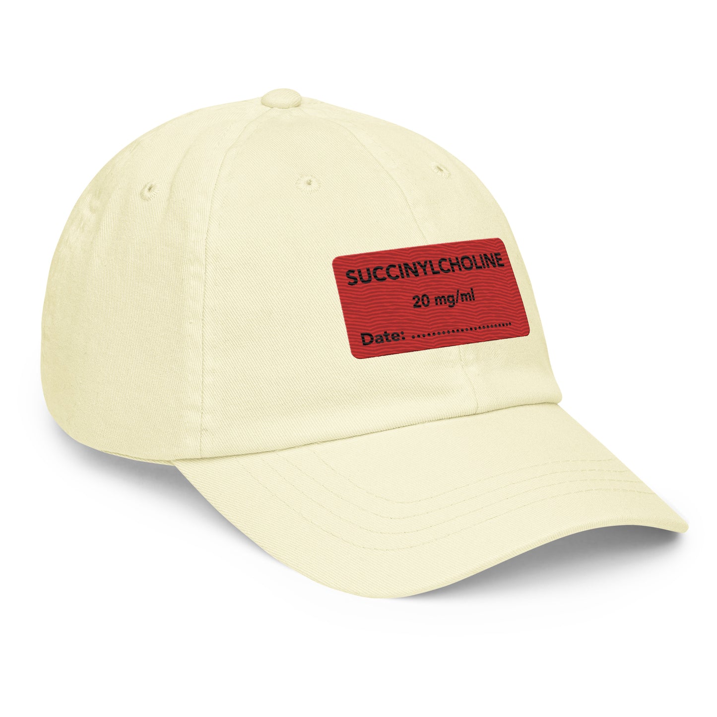 Succinylcholine Embroidered Pastel Hat