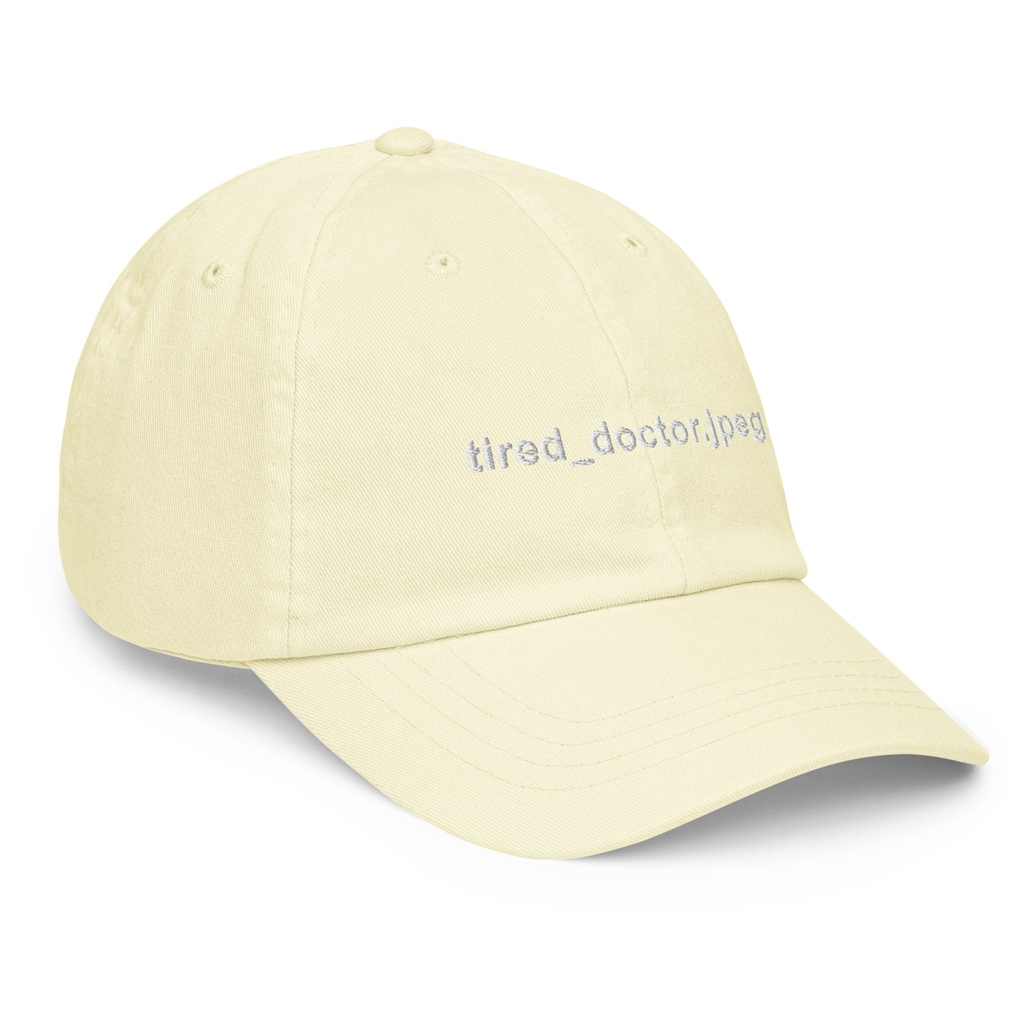 Tired_doctor.jpeg Embroidered Pastel Hat