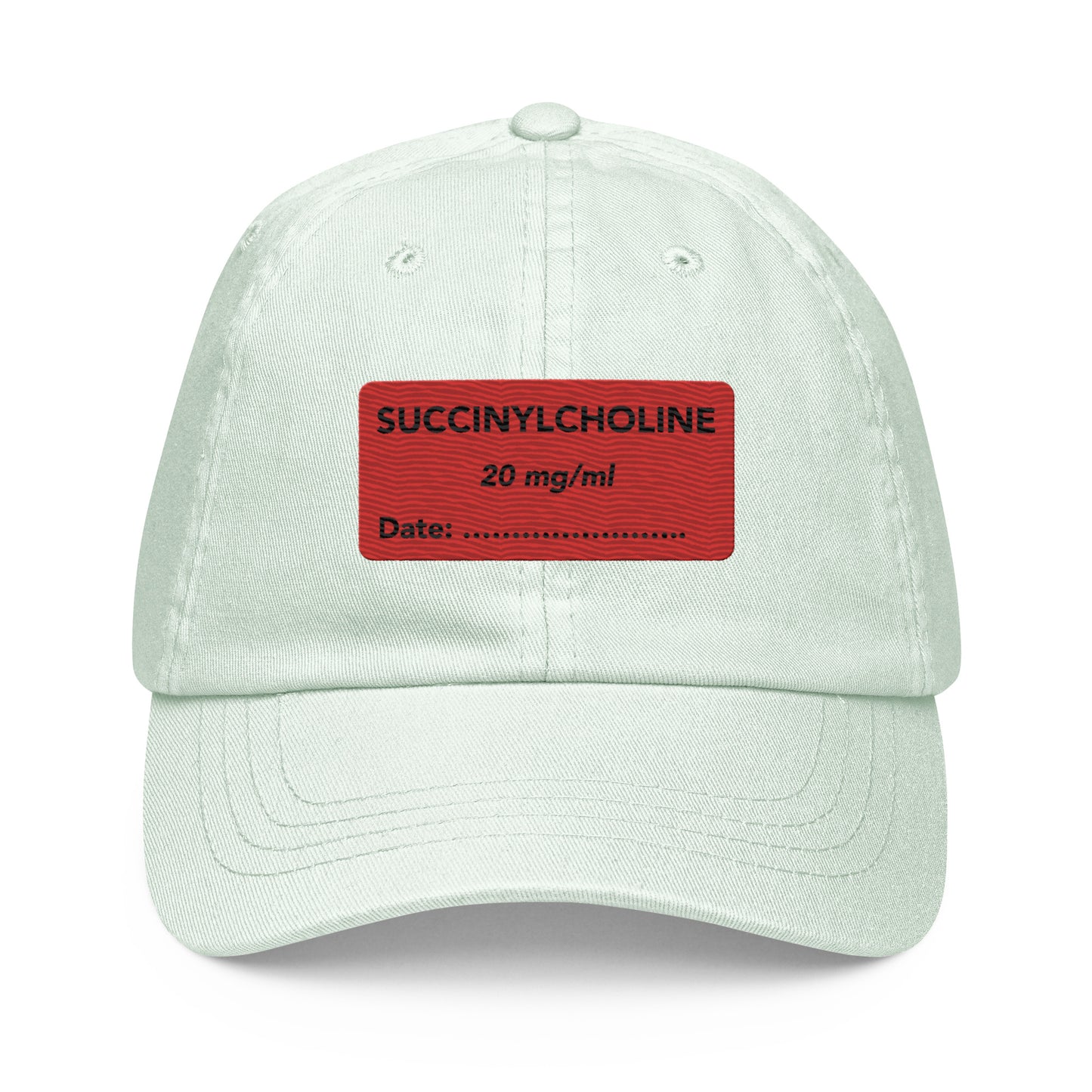 Succinylcholine Embroidered Pastel Hat