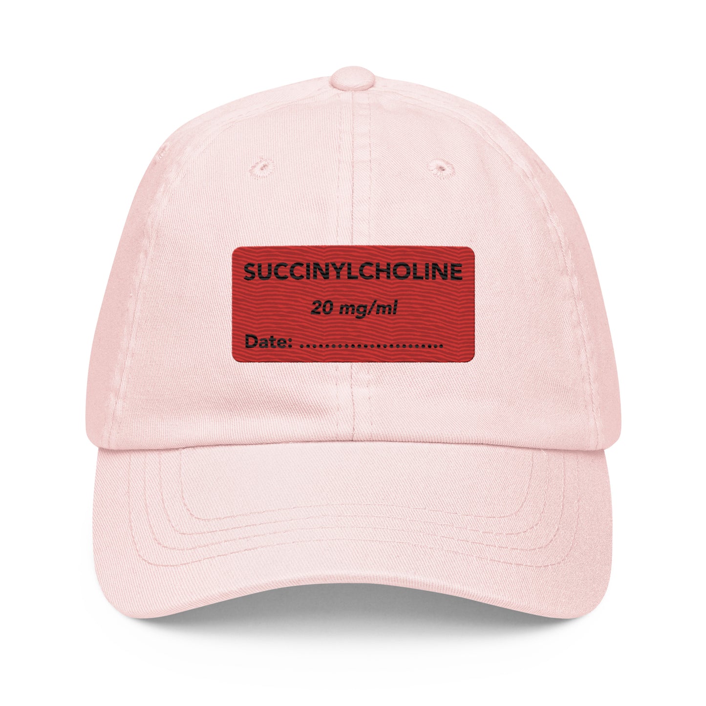 Succinylcholine Embroidered Pastel Hat