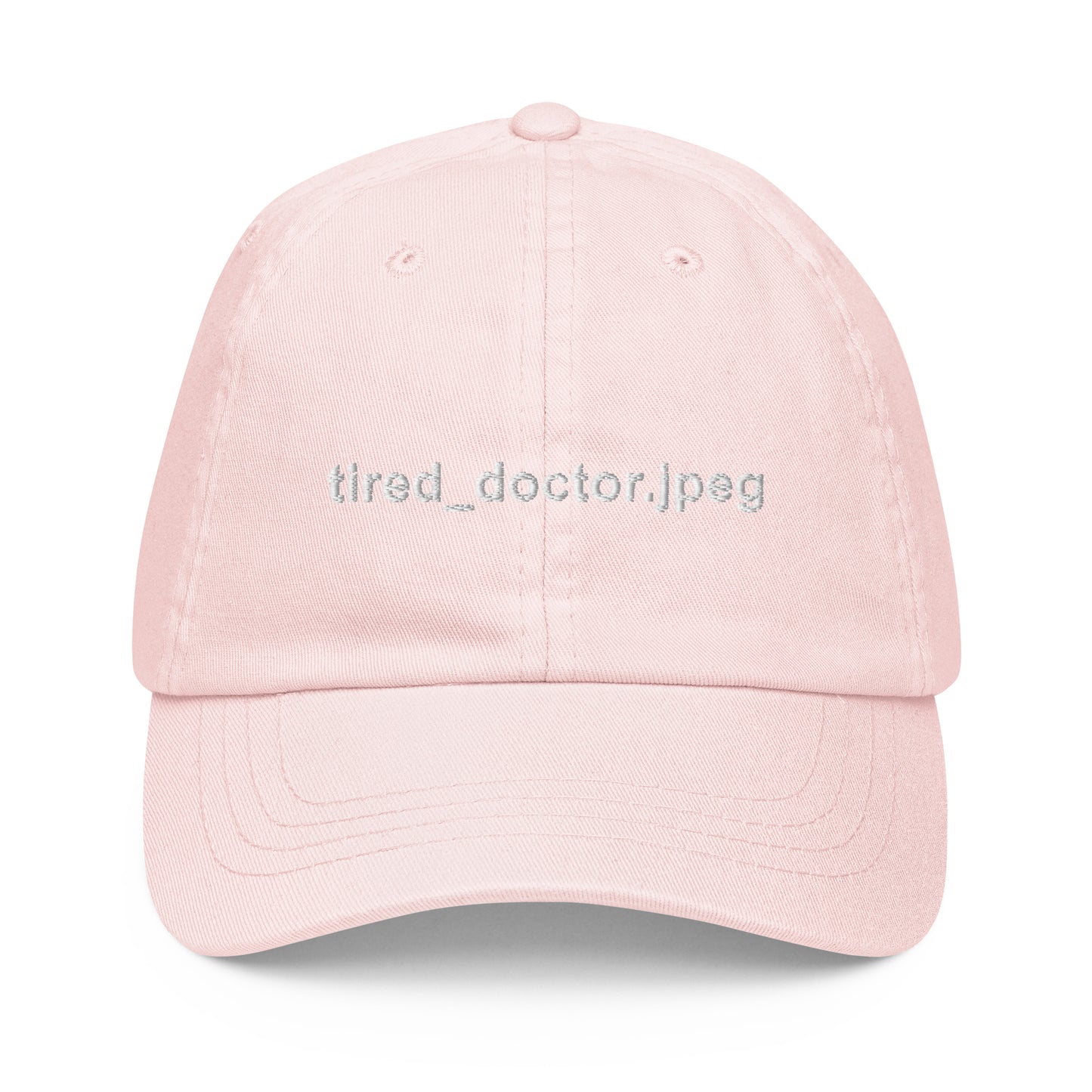 Tired_doctor.jpeg Embroidered Pastel Hat