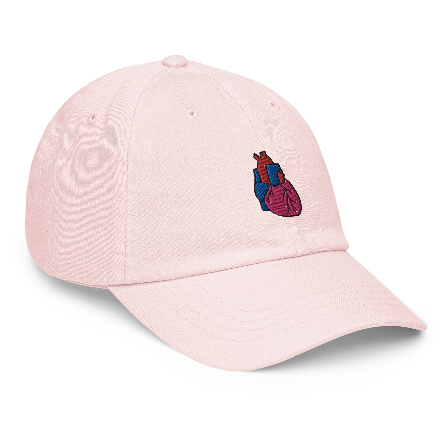 Heart Embroidered Pastel Hat