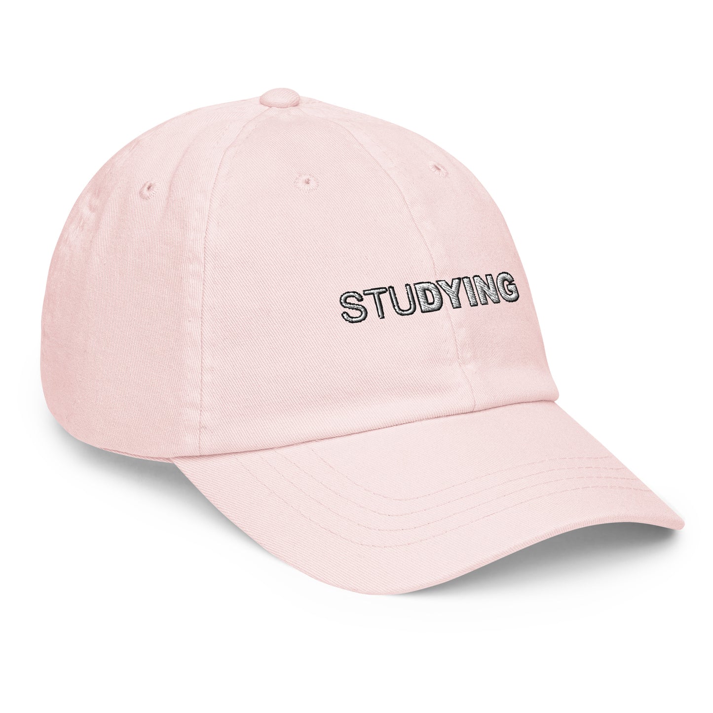 Studying Embroidered Pastel Hat