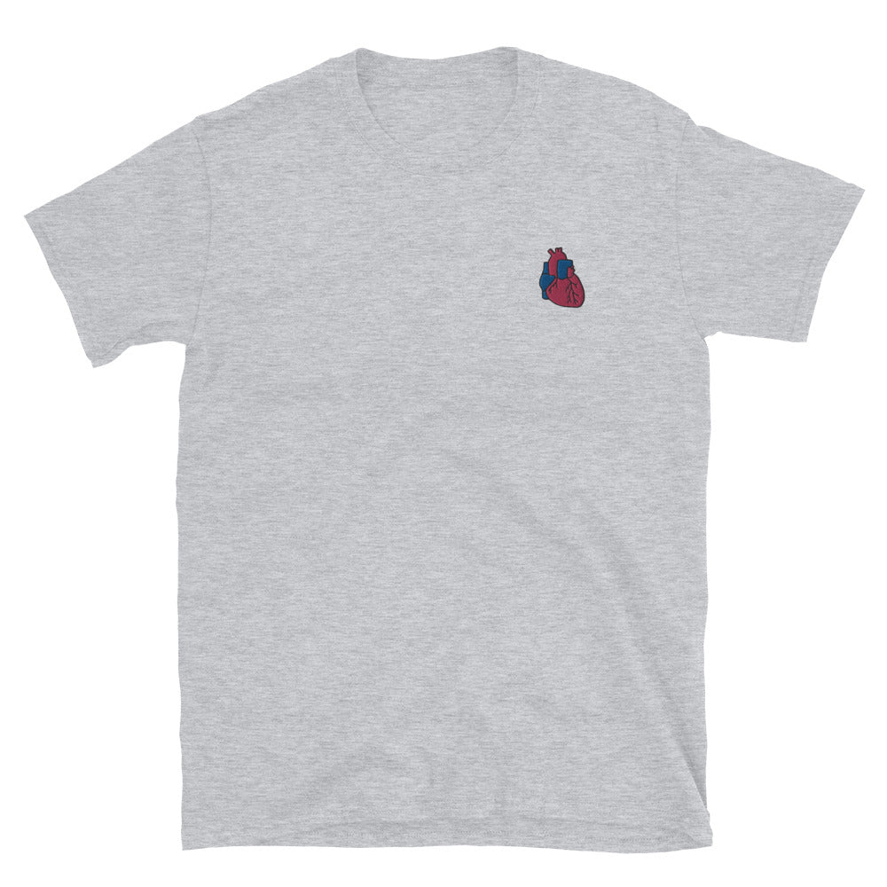 Heart Embroidered Soft & Fitted T-shirt