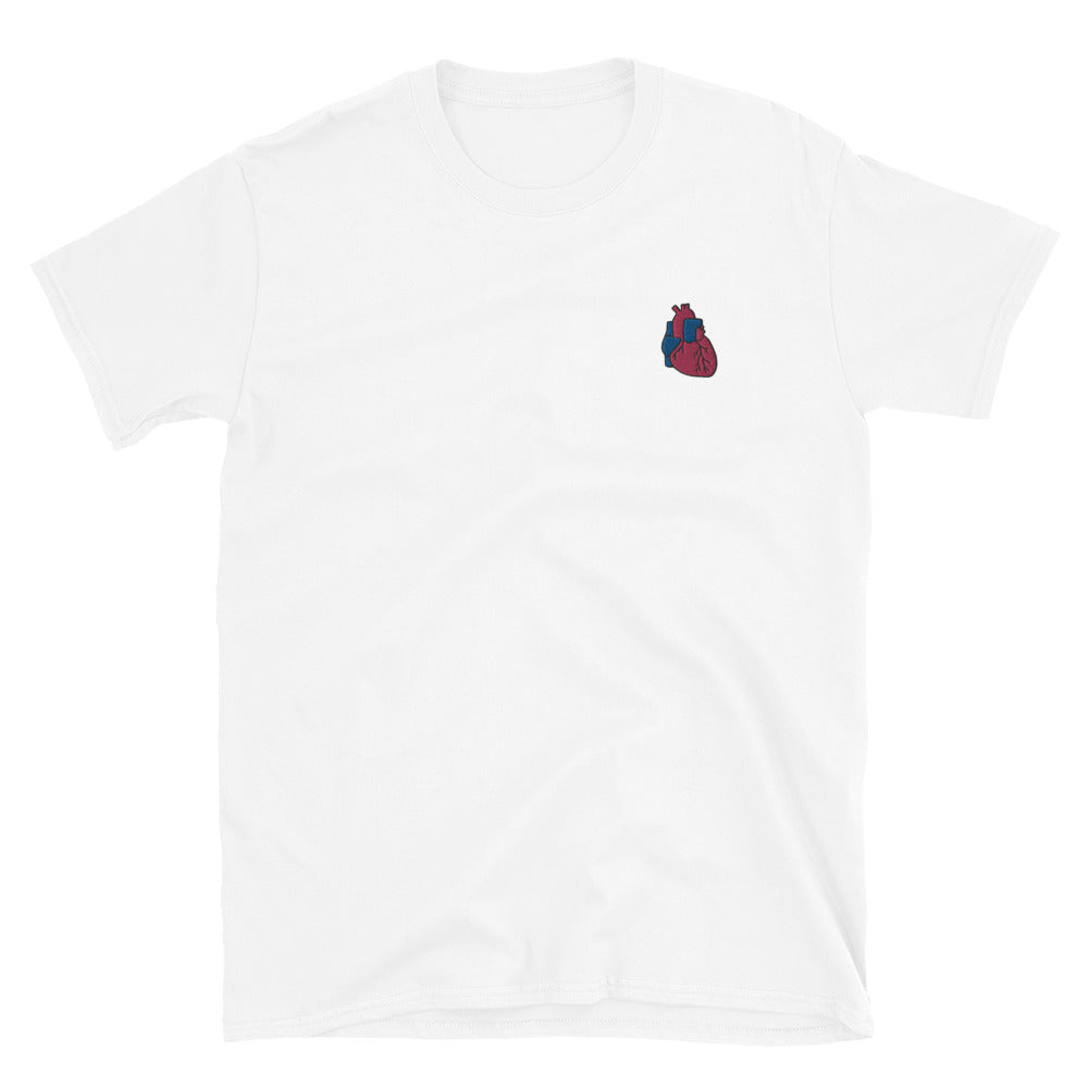 Heart Embroidered Soft & Fitted T-shirt