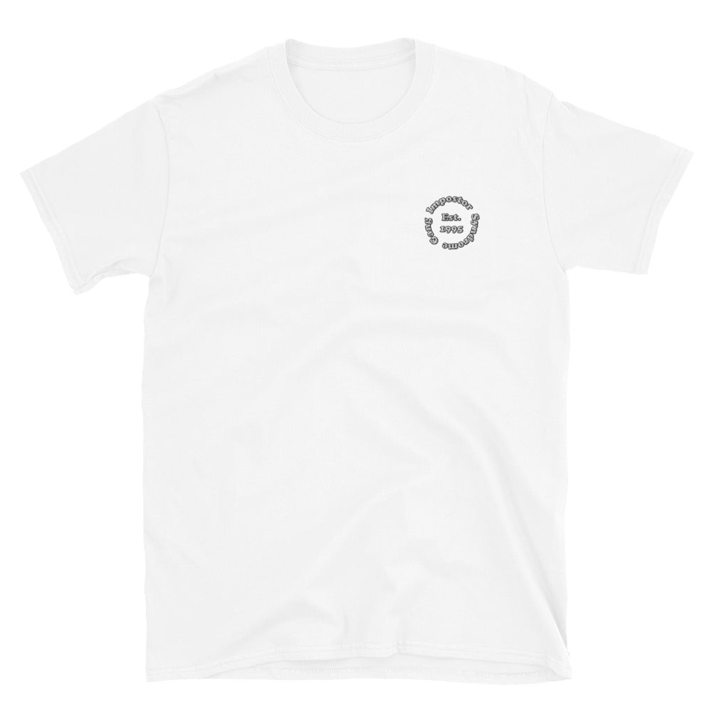 Impostor Syndrome Embroidered Soft & Fitted T-Shirt