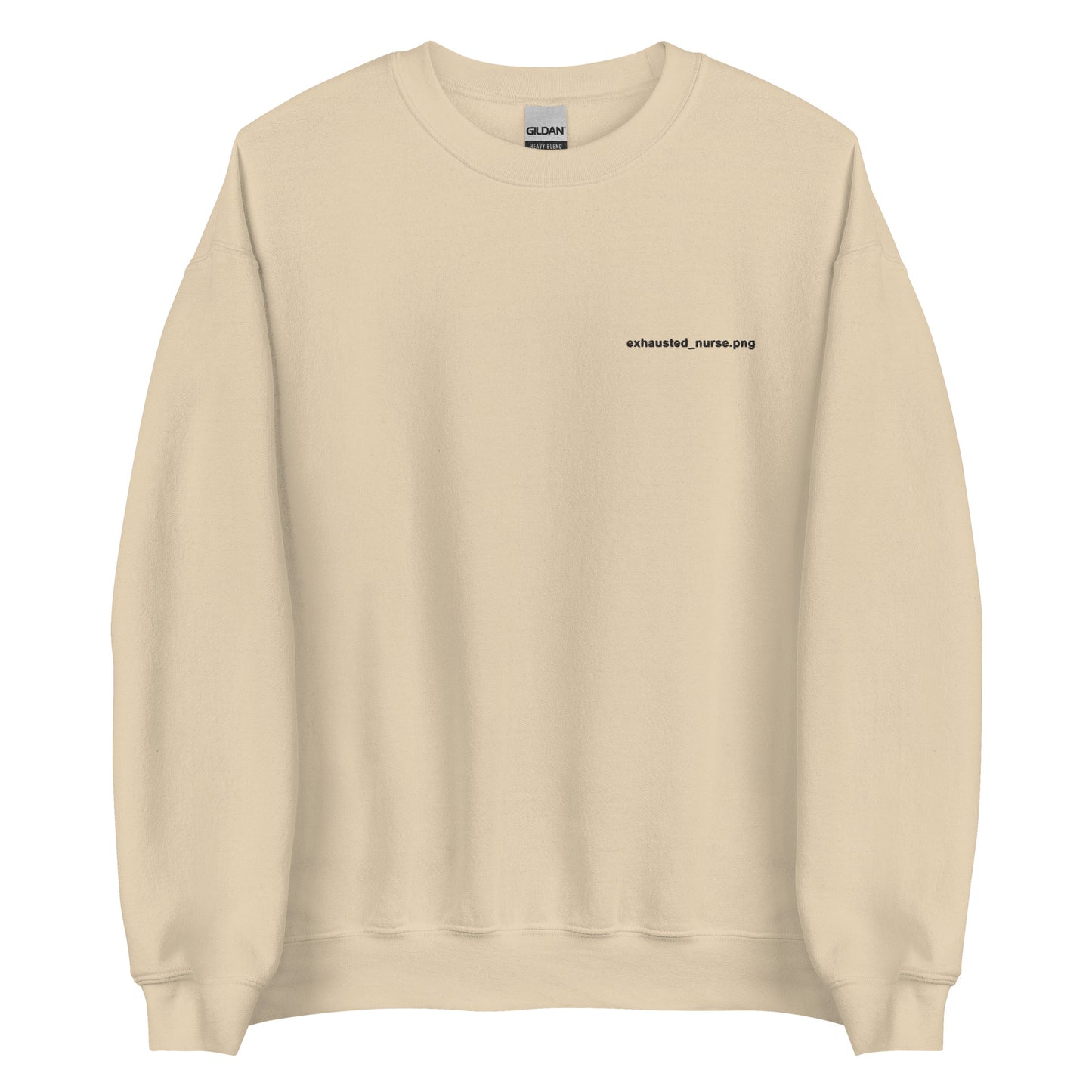 Exhausted_nurse.png Embroidered Sweatshirt