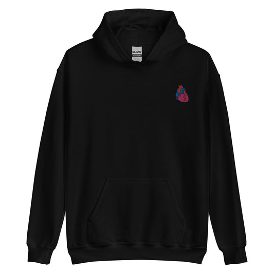 Heart Embroidered Hoodie