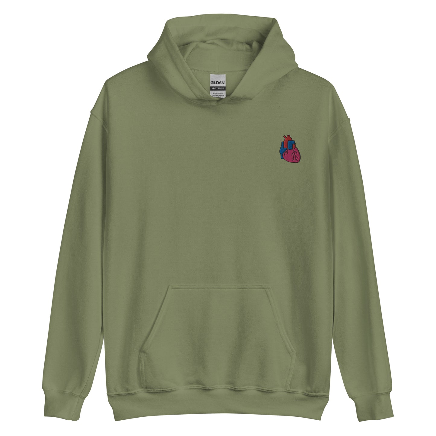 Heart Embroidered Hoodie