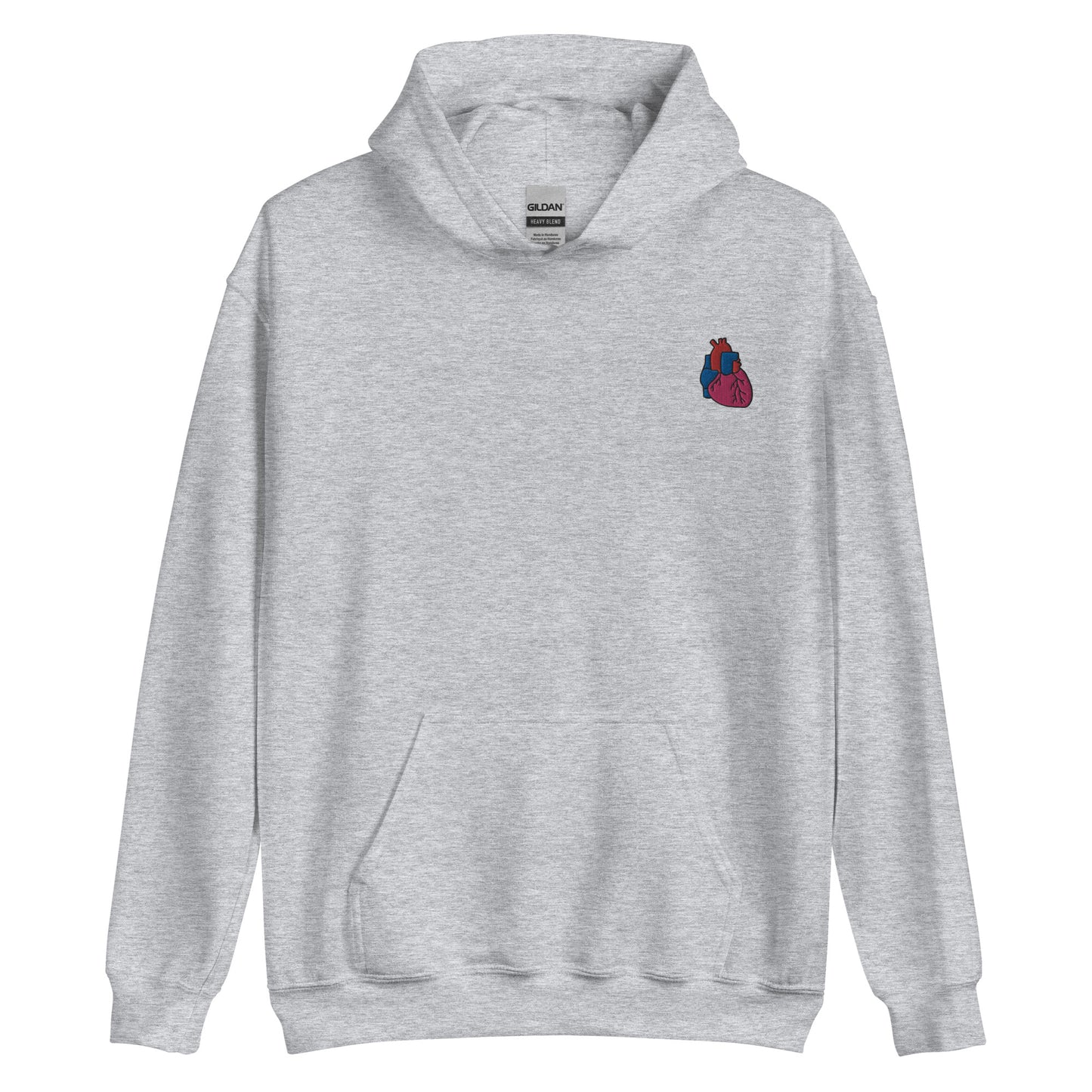 Heart Embroidered Hoodie