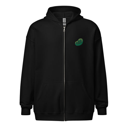 Chloroplast Embroidered Zip-Up Hoodie