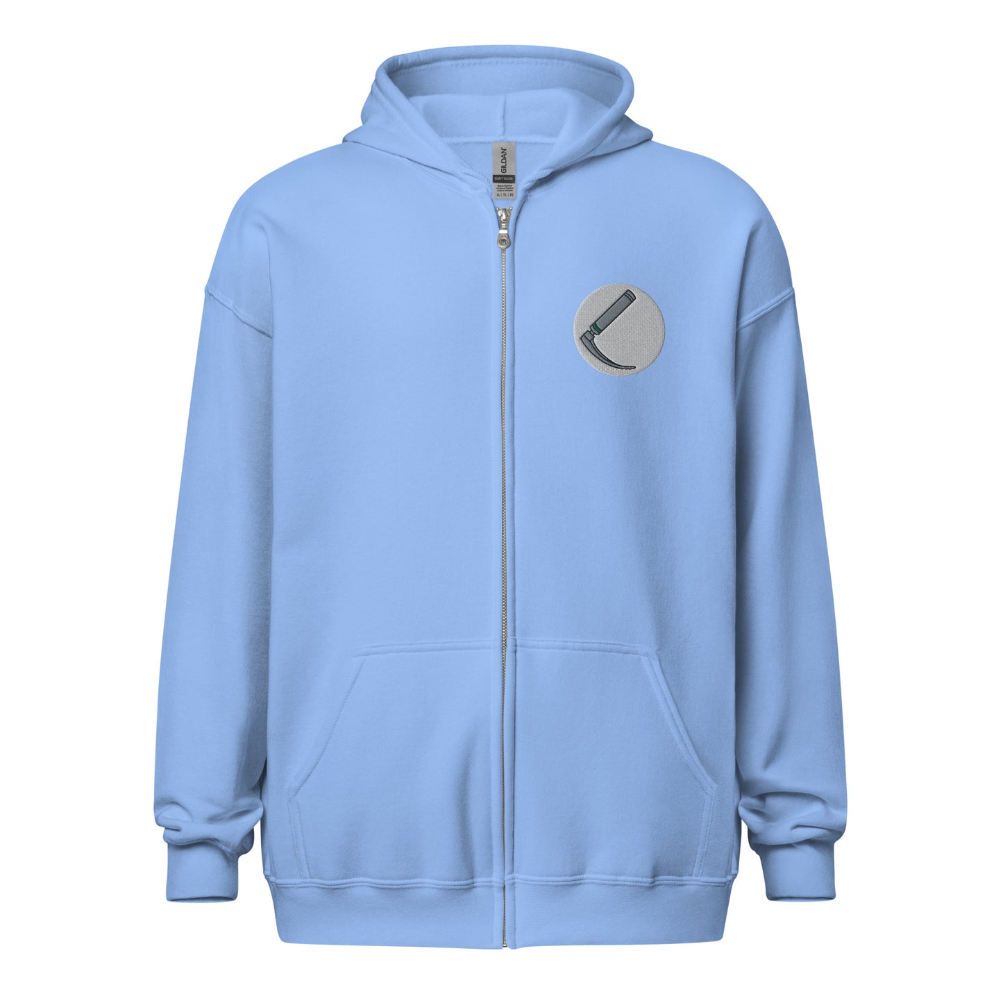 Laryngoscope Embroidered Zip-Up Hoodie