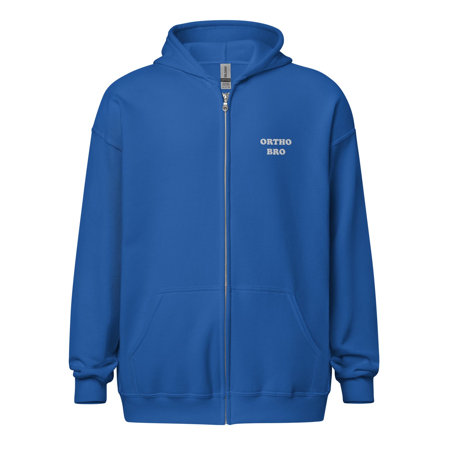 Ortho Bro Embroidered Zip-Up Hoodie