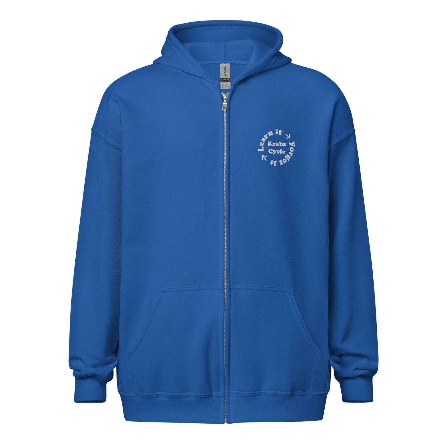 Krebs Cycle Embroidered Zip-Up Hoodie