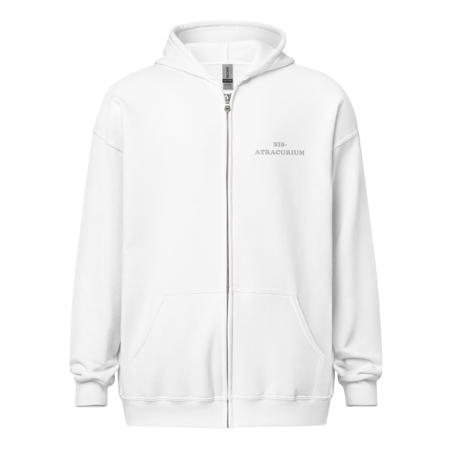 Sis-Atracurium Embroidered Zip-Up Hoodie