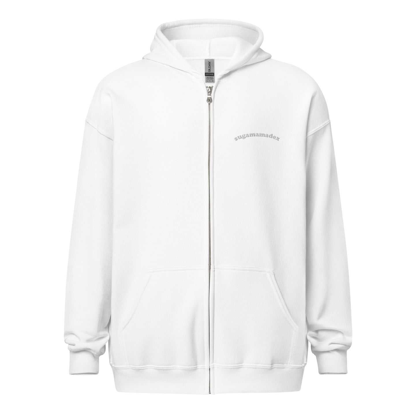 Sugamamadex Embroidered Zip-Up Hoodie